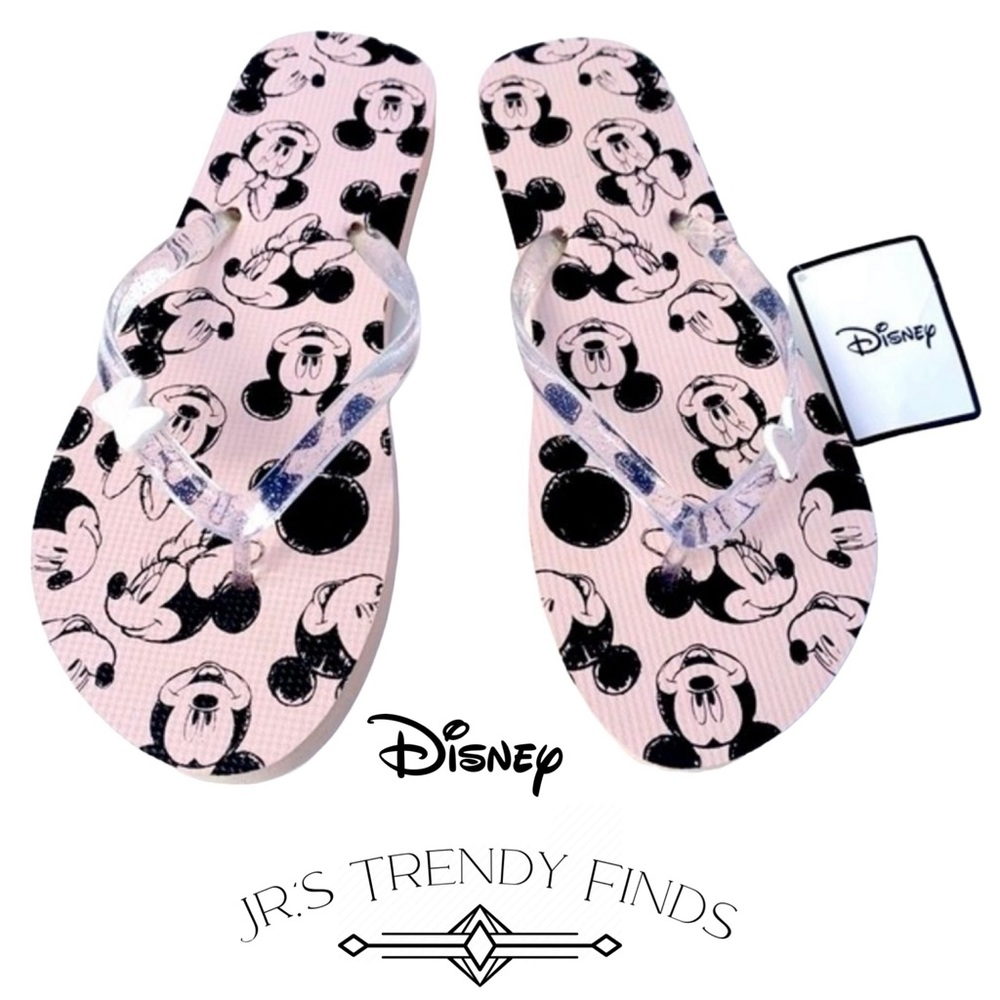 Disney Mickey & Minnie Mouse Pink & Black flip-flop Sandal
